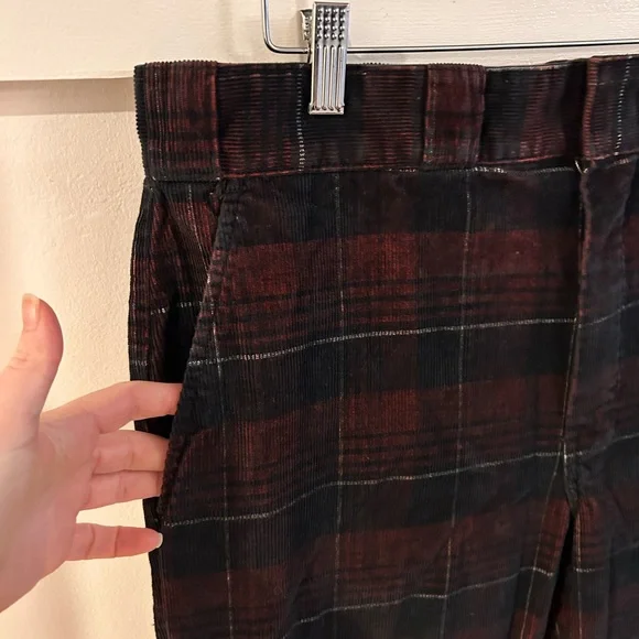 Dickies Alma Plaid Corduroy Pants men’s 36